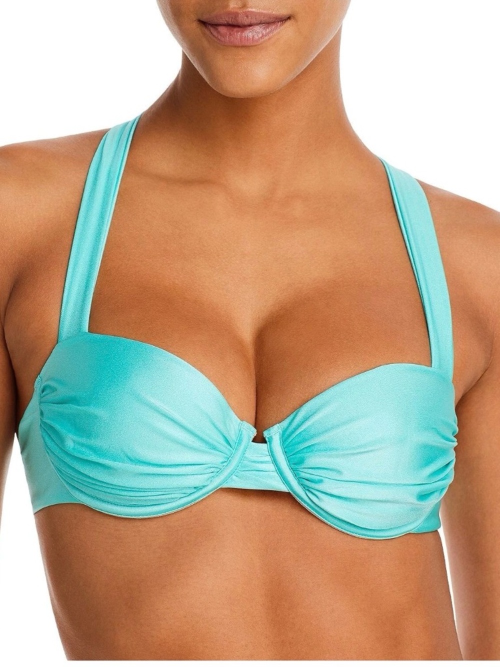 NWOT Aqua Balconette underwire Bikini Top